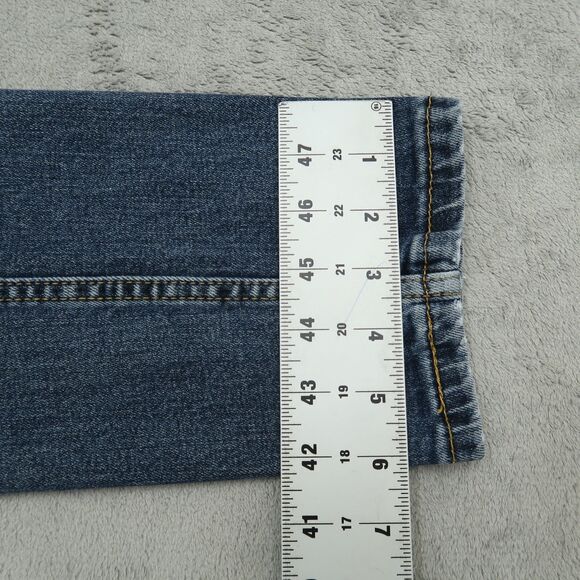 Levi's 511 Jeans Mens Fits 30x29 (Size 32x30) Blue Slim Stretch Denim Shrinkage - Picture 4 of 16